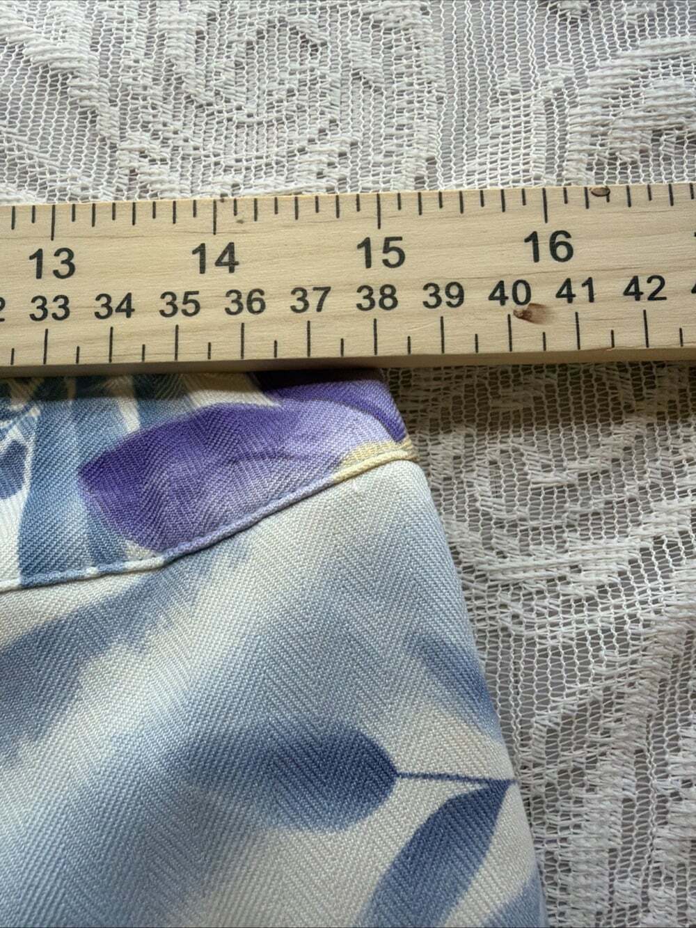 August Silk Wife Leg Jammers coastal tropical Hawaiian,boho washable W30”/L23”/L - Picture 3 of 6